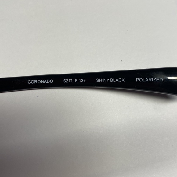 Bulova Unisex Coronado Polarized Sport Sunglasses Shiny Black Frame/Grey Lens - Picture 5 of 5